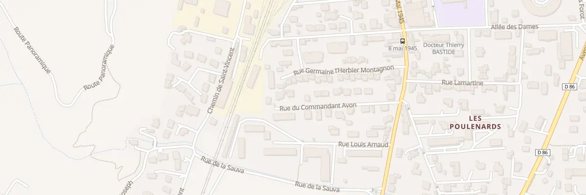 Plan du 18 Rue du Commandant Avon à Tournon-sur-Rhône