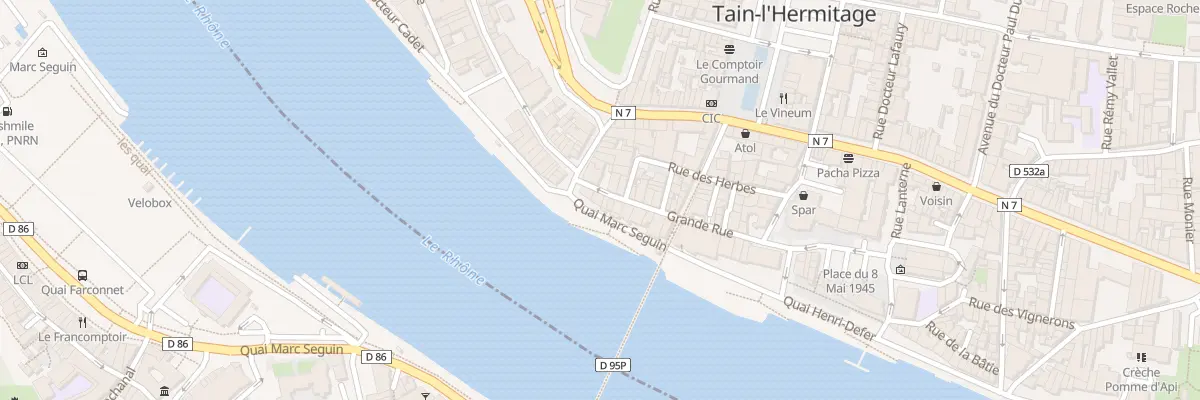 Plan du 1 Quai Marc Seguin à Tain-l’Hermitage