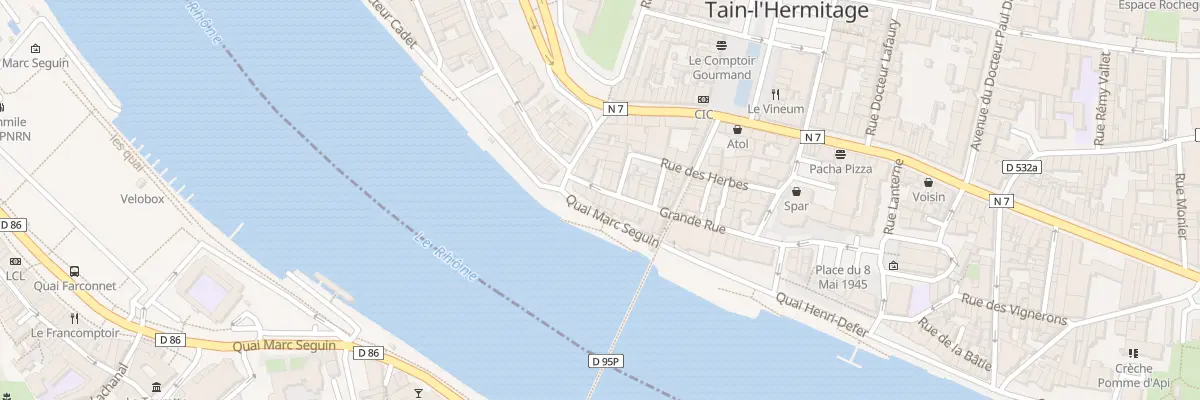 Plan du 2 Quai Marc Seguin à Tain-l’Hermitage