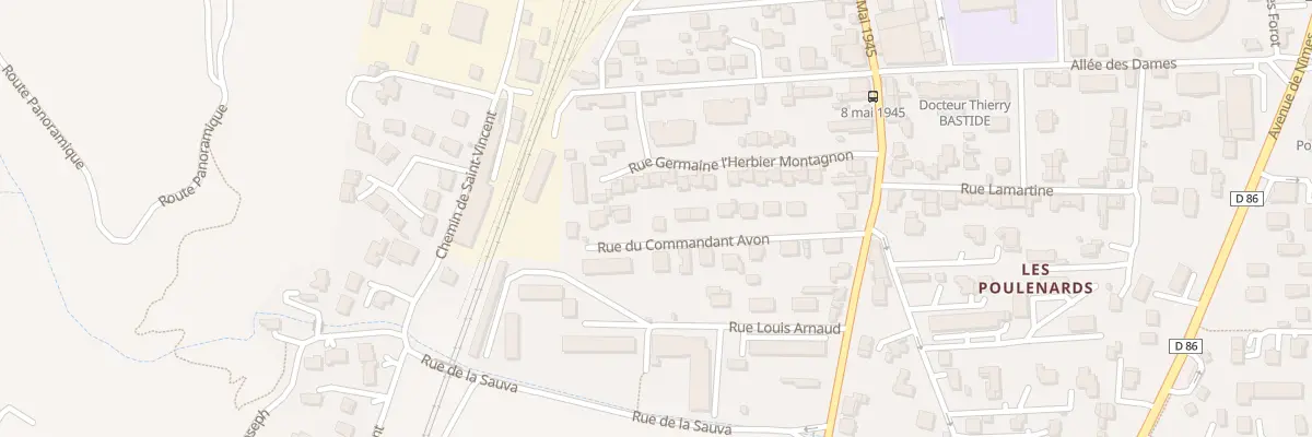 Plan du 16 Rue du Commandant Avon à Tournon-sur-Rhône