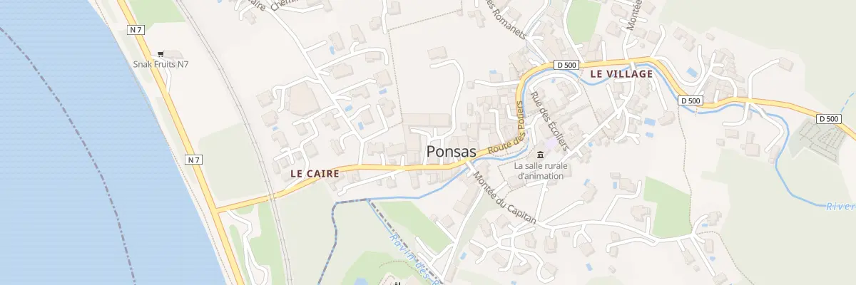 Plan du 5017 Le Village à Ponsas
