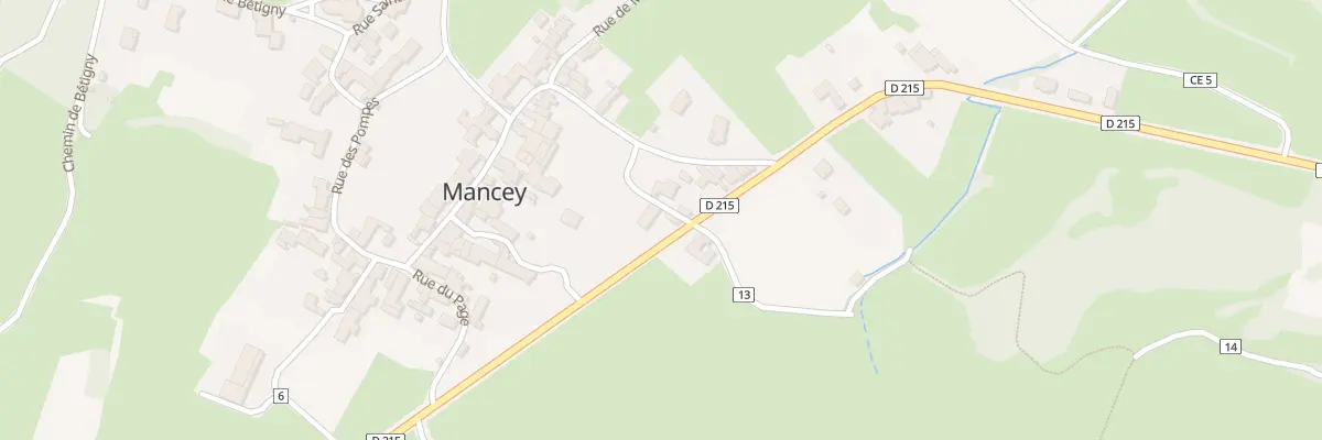 Plan du 22 Rte du Col des Chèvres à Mancey