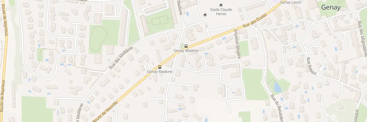 Plan du 525 Rue des Ecoles à Genay