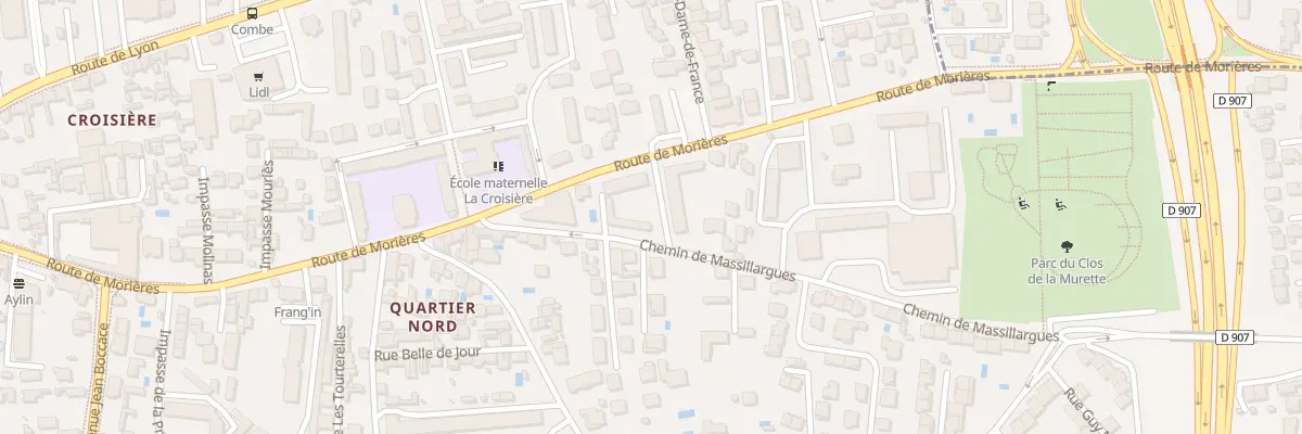 Plan du 54 Rte de Morières à Avignon