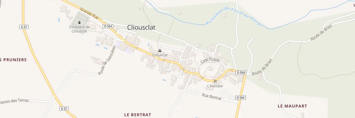 Plan du 5006A Le Village à Cliousclat