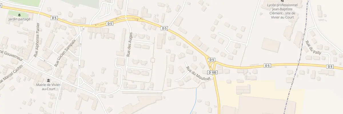 Plan du 13 Rue du Moulinet à Vivier-au-Court