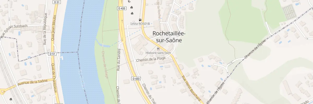Plan du 1 Pl Claudius Peytel à Rochetaillée-sur-Saône