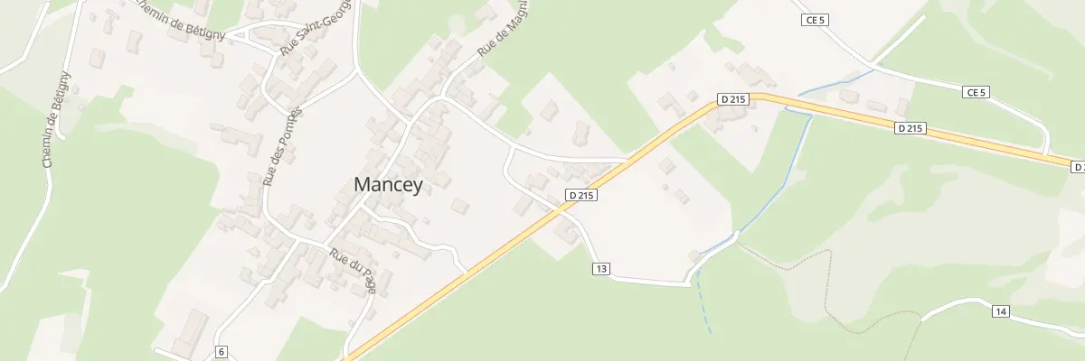 Plan du 20 Rte du Col des Chèvres à Mancey