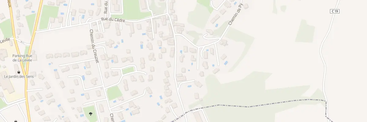 Plan du 645 Rue du Perron à Genay