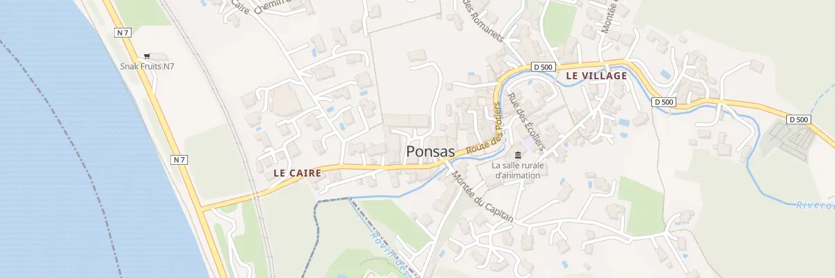 Plan du 5166 Le Village à Ponsas