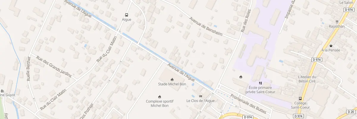 Plan du 8 Av de l’Aigue à Beaune