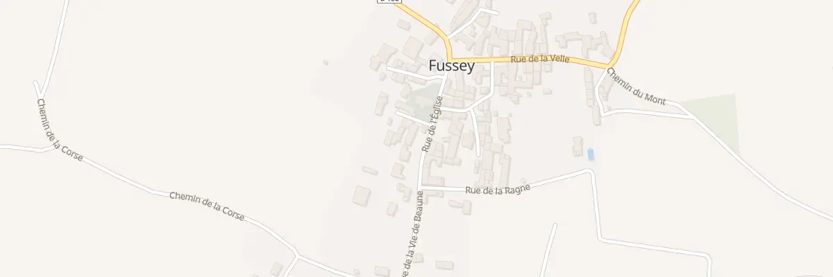Plan du 1 Rue de l’Eglise à Fussey