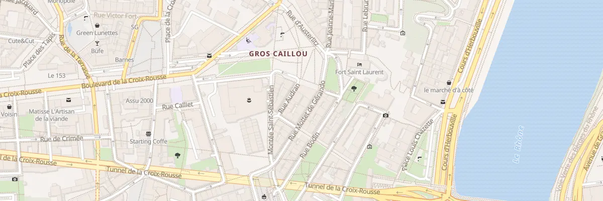 Plan du 3 Rue Audran à Lyon 1er Arrondissement