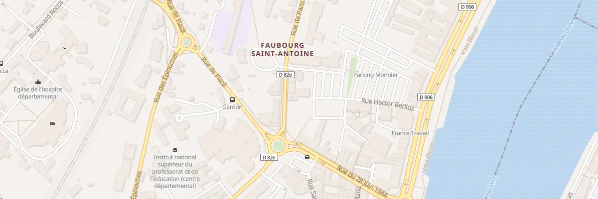 Plan du 321 Rue de Paris à Mâcon