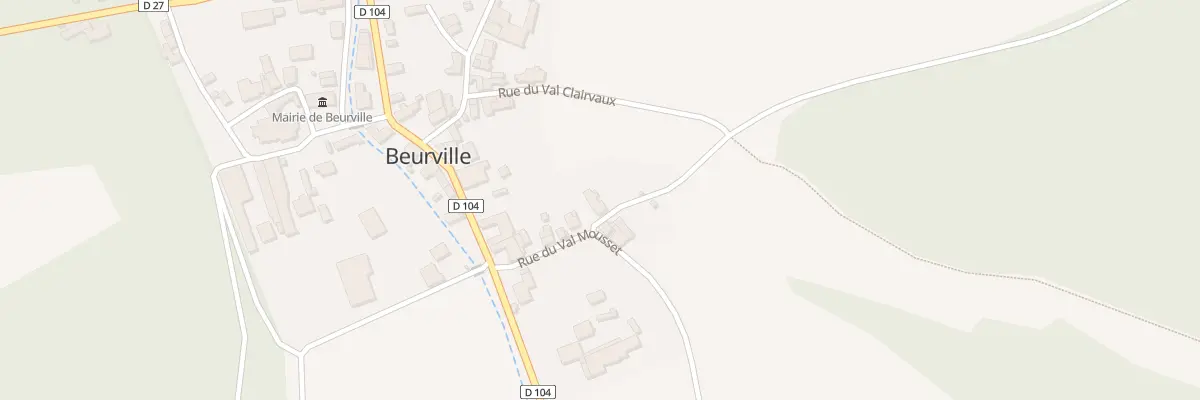 Plan du 11 Rue du Val Mousset à Beurville