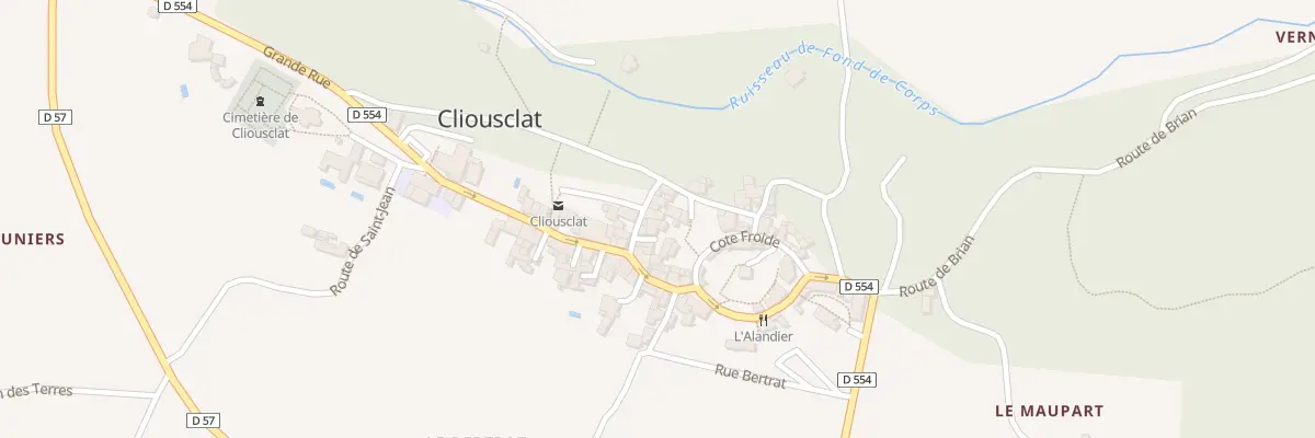 Plan du 5025 Le Village à Cliousclat