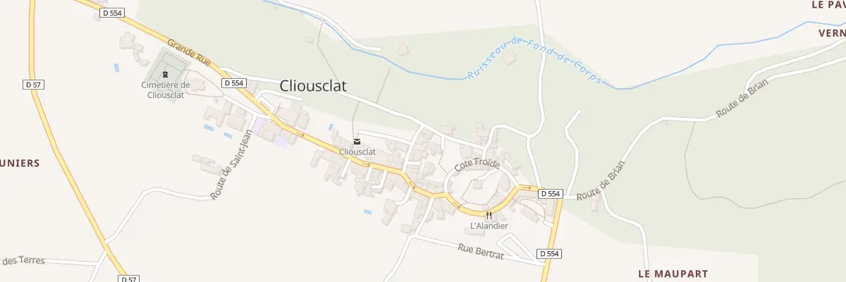 Plan du 48 Rue du Lavoir à Cliousclat