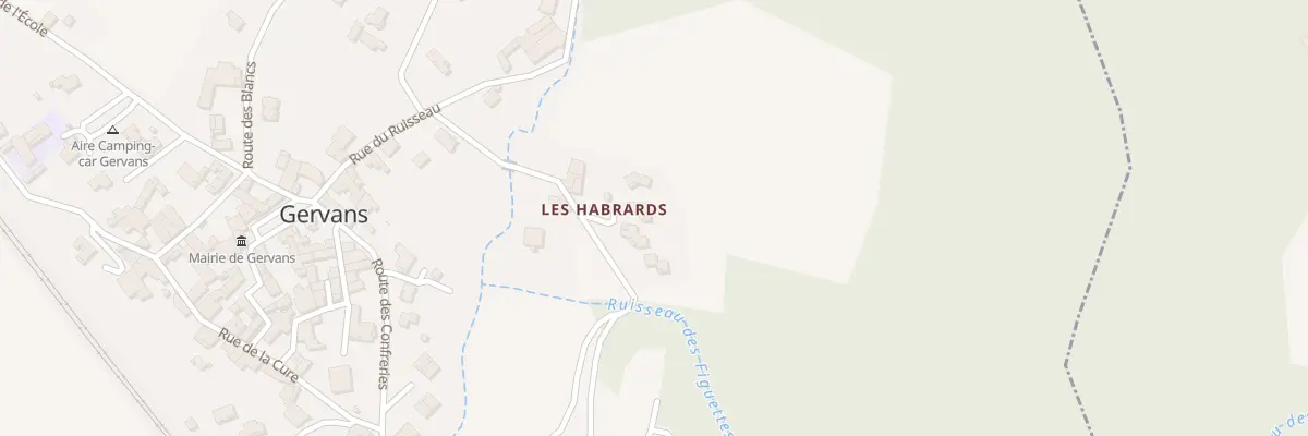 Plan du 15 Che des Habrards à Gervans
