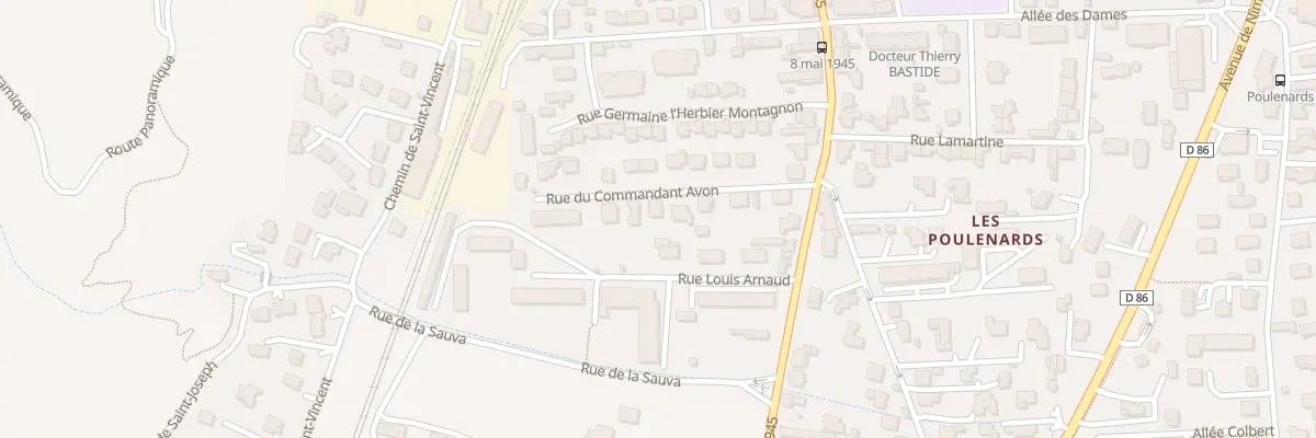 Plan du 9 Rue du Commandant Avon à Tournon-sur-Rhône