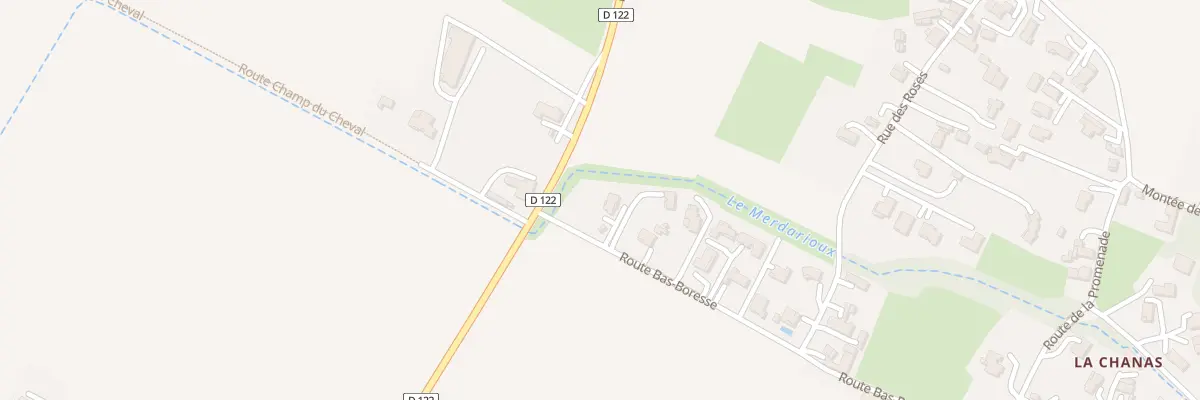 Plan du 59 Rte de Bas Boresse à Beausemblant