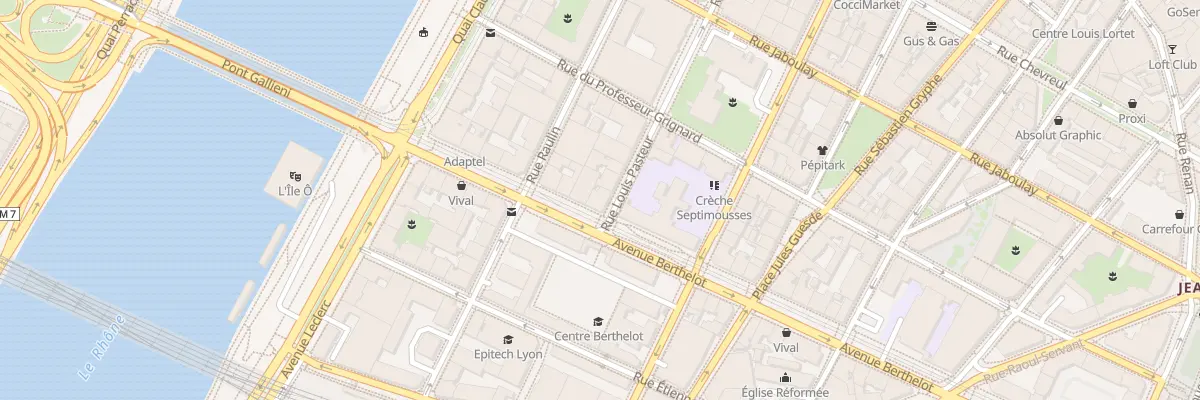Plan du 15 Av Berthelot à Lyon 7e Arrondissement