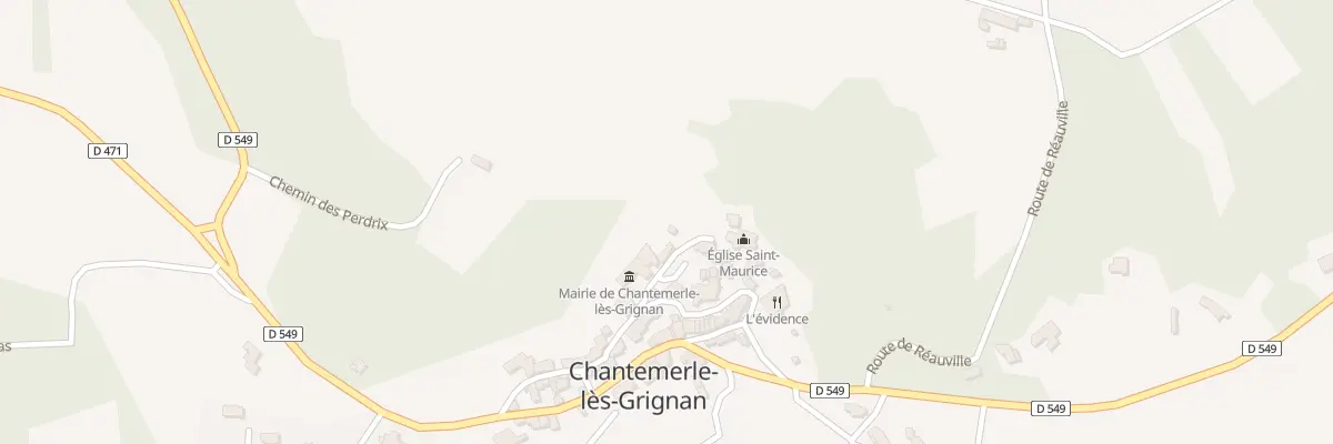Plan du 25 Rue de l’Eglise St Maurice à Chantemerle-lès-Grignan