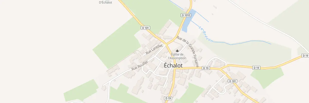 Plan du 1 Rue Lantillet à Échalot