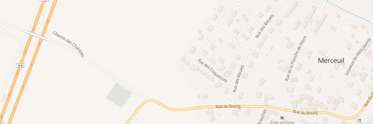 Plan du 9 Rue des Coquelicots à Merceuil