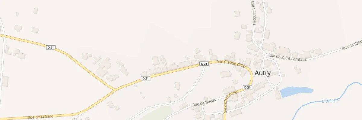 Plan du 16 Rue du Chateau à Autry