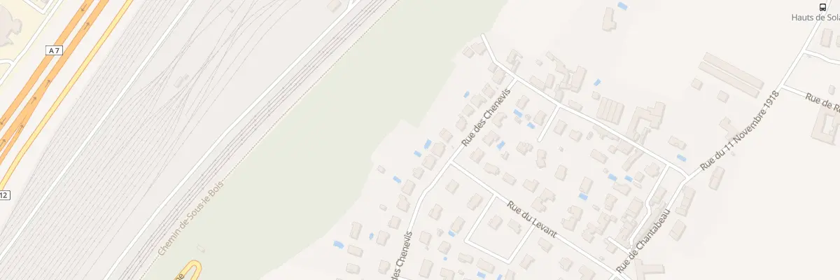 Plan du 395 Rue du Chenevis à Solaize