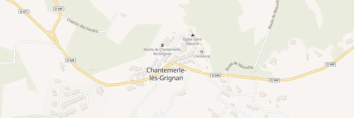 Plan du 1 Rue de la Bergerie à Chantemerle-lès-Grignan