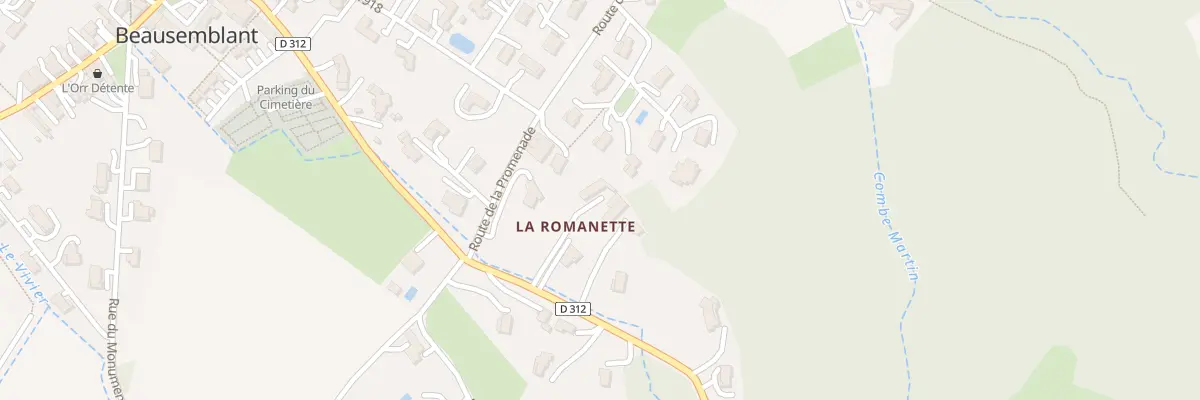 Plan du 5120 La Romanette à Beausemblant