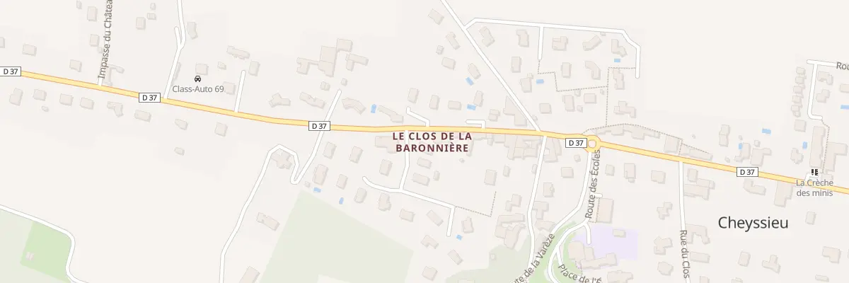 Plan du 9 Rue de la Baronnière à Cheyssieu