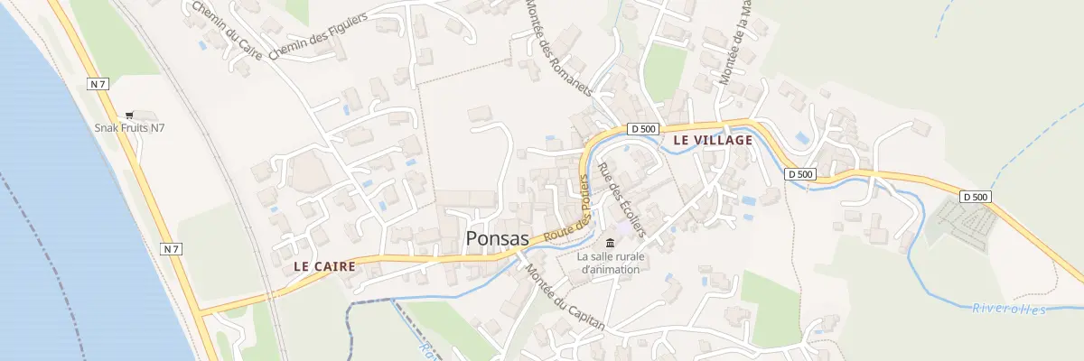 Plan du 5043 Le Village à Ponsas