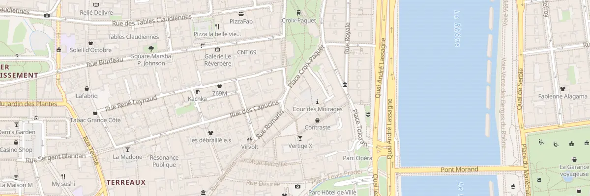 Plan du 2 Pl Croix-Paquet à Lyon 1er Arrondissement