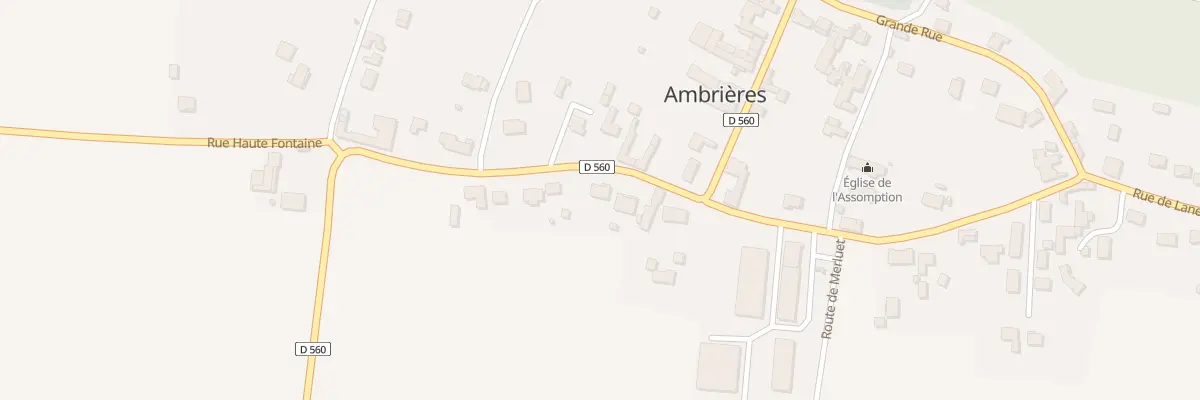 Plan du 7 Rue de Haute Fontaine à Ambrières