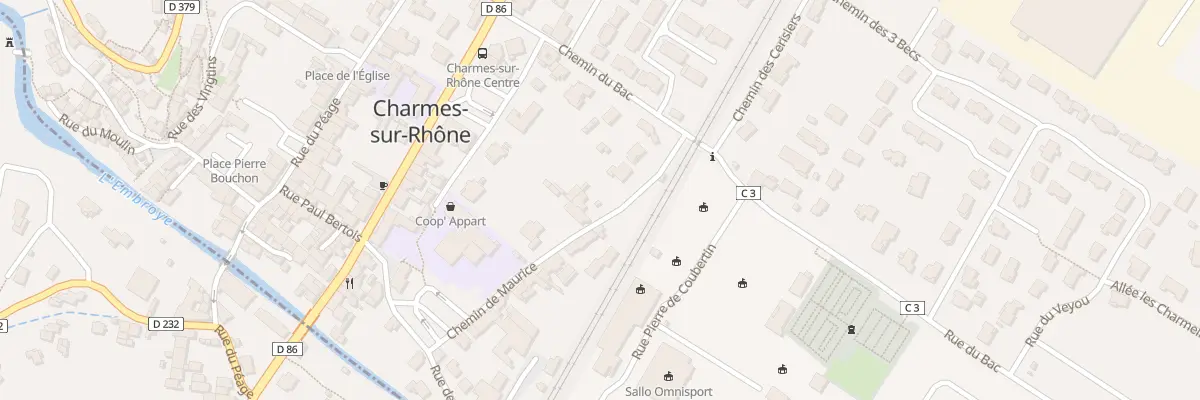 Plan du 8 Che Maurice à Charmes-sur-Rhône