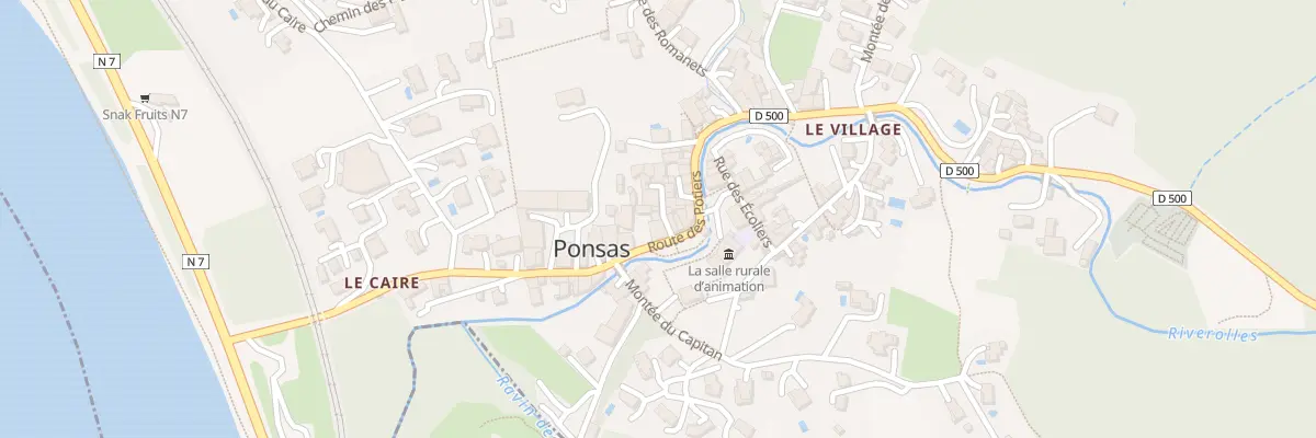 Plan du 5024 Le Village à Ponsas