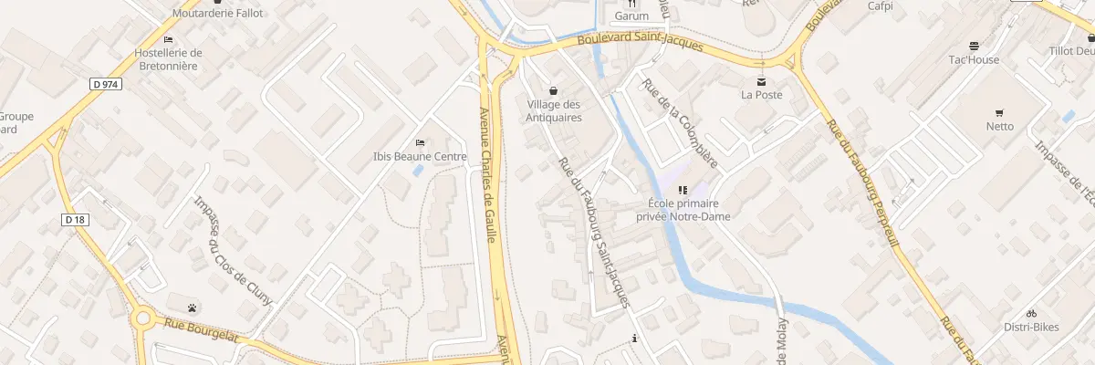 Plan du 10 Rue du Faubourg Saint-Jacques à Beaune