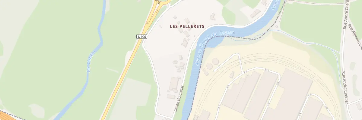 Plan du 25 Leve du Canal à Champforgeuil