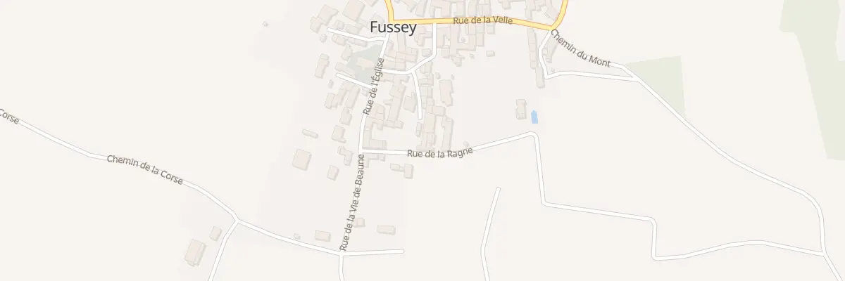 Plan du 1 Rue de la Ragne à Fussey