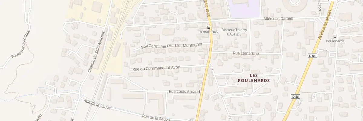 Plan du 6 Rue du Commandant Avon à Tournon-sur-Rhône
