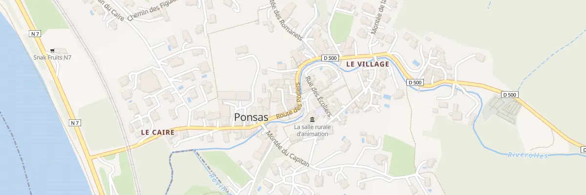 Plan du 5039 Le Village à Ponsas