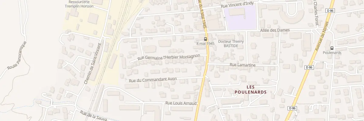 Plan du 46 Rue Germaine l’Herbier-Montagn à Tournon-sur-Rhône