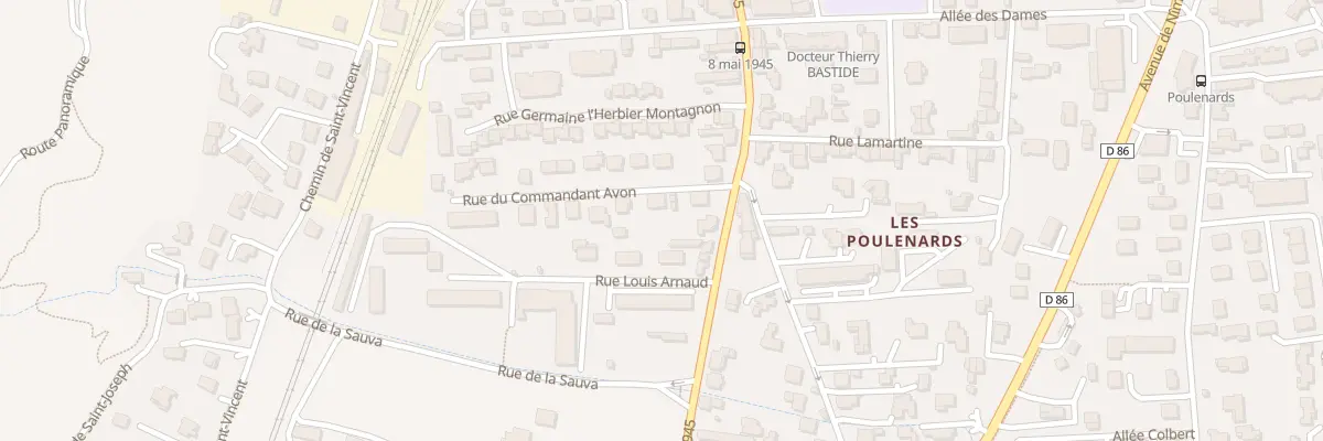 Plan du 3B Rue du Commandant Avon à Tournon-sur-Rhône