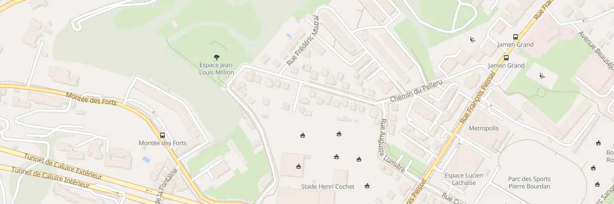 Plan du 1 Rue Ernest Renan à Caluire-et-Cuire