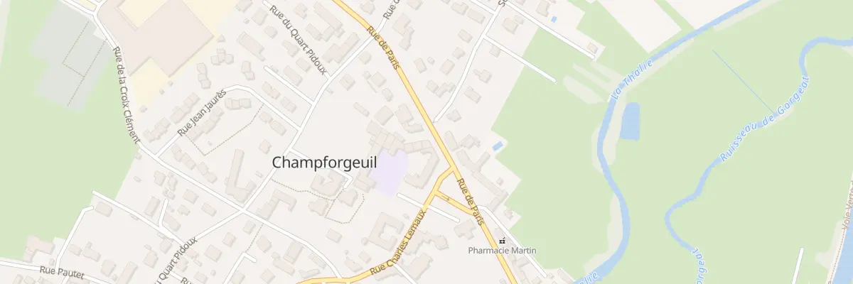 Plan du 75 Rue de Paris à Champforgeuil