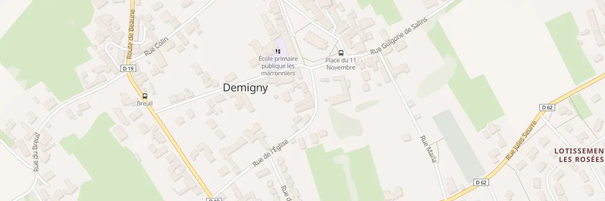 Plan du 8 Pl du 11 Novembre à Demigny