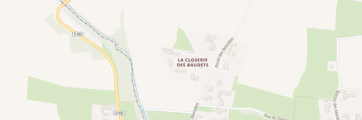 Plan du 90 Rte des Baudets à Bey