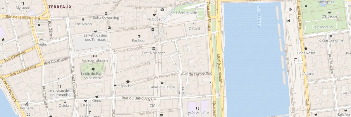 Plan du 24 Rue Pizay à Lyon 1er Arrondissement